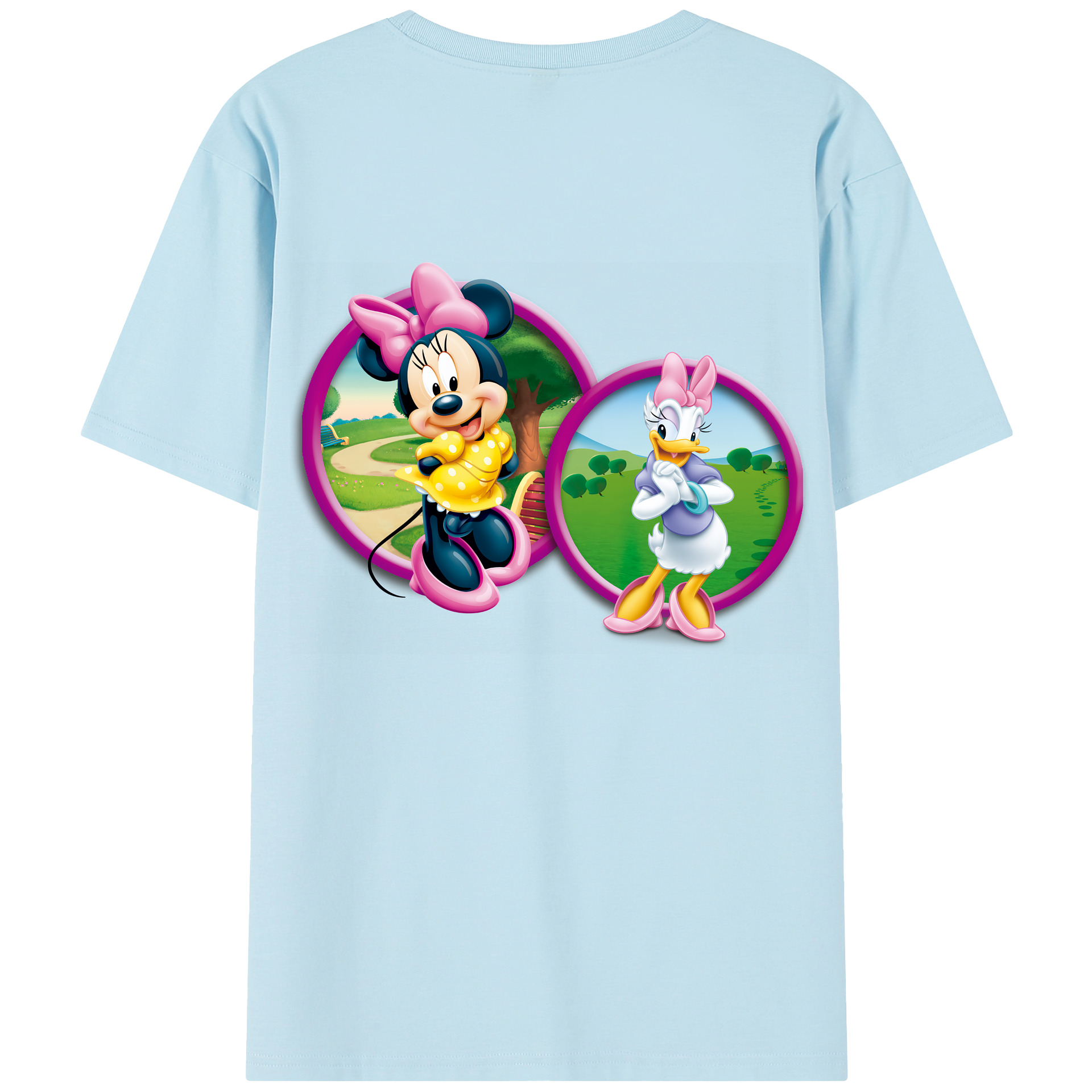 （画像用） ミッキーマウス Mickey Mouse 綿100％半袖Tシャツ（背面プリント）